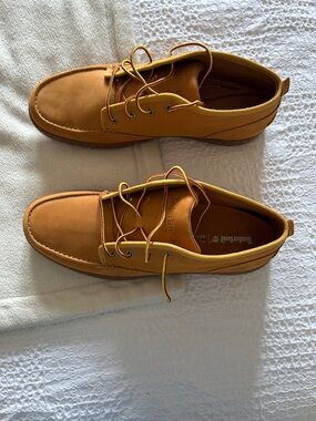 Timberland Men's Wheat/Tan Leather Boat Shoes